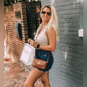 Free People Tan Body Suit